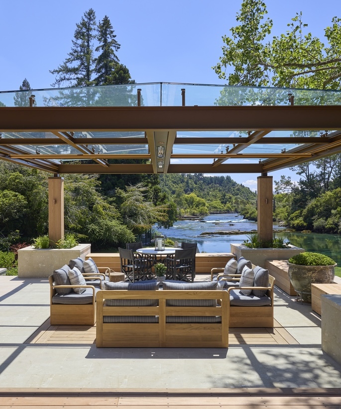 Huka riverside terrace