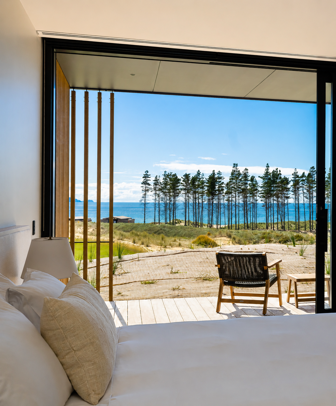 Te arai links ocean view room bedroom 1
