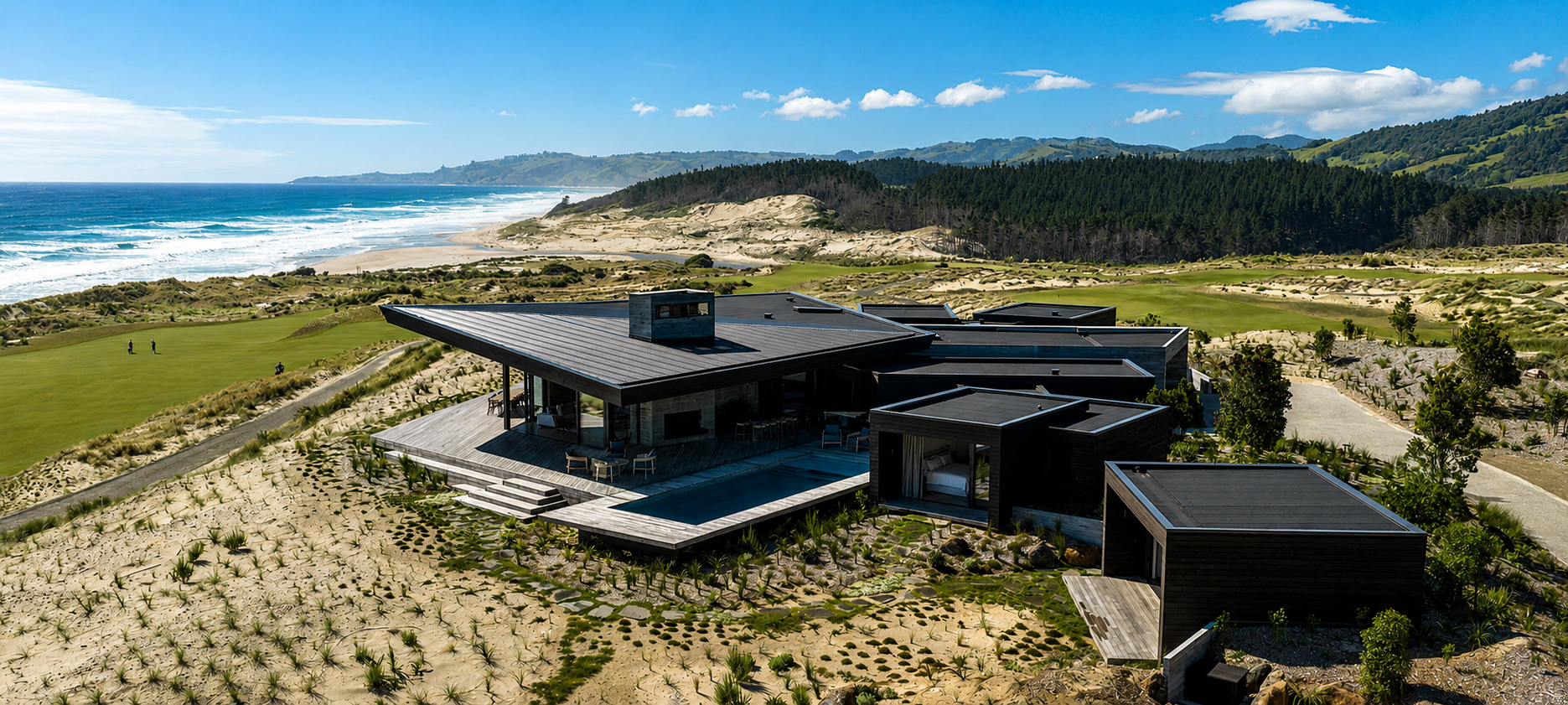 Te arai links whaitere aerial 1